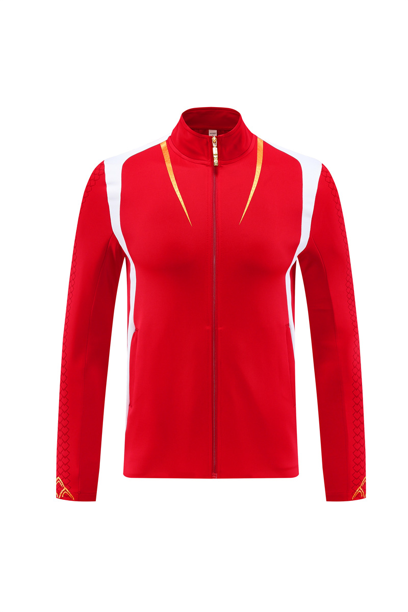 Stand collar zipper long sleeve sports jacket GB4-8002