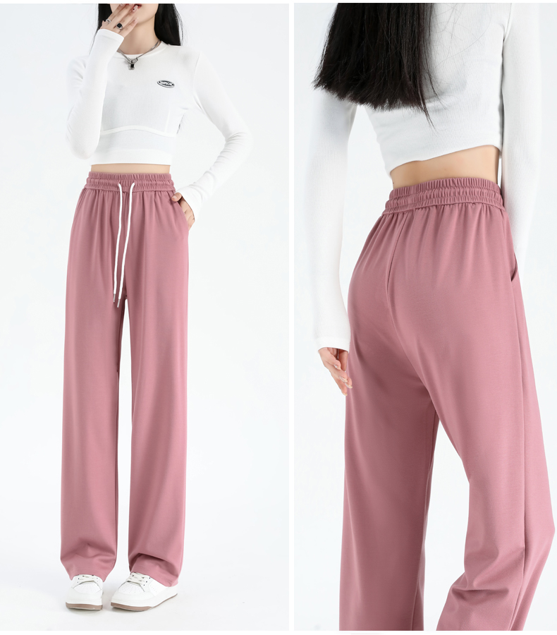 Spring and autumn high waist casual loose slim wide leg pants G32-1301