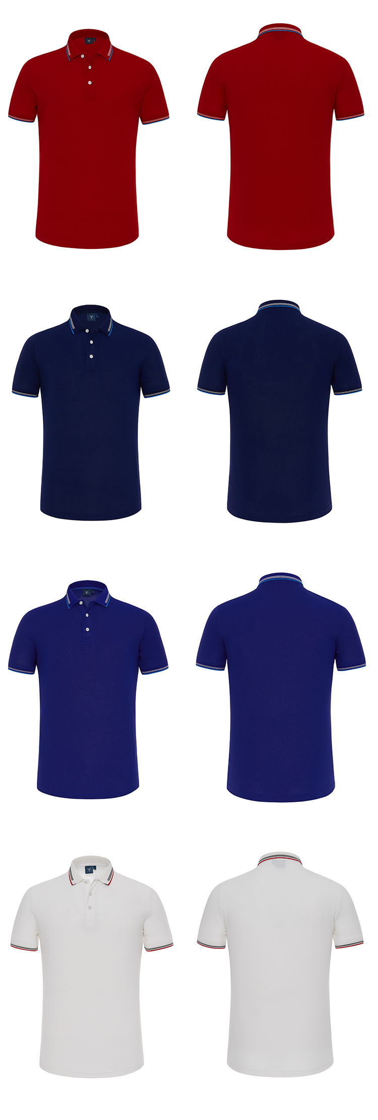 200g ice ion lapel short-sleeved POLO shirt for men GJ21-95088