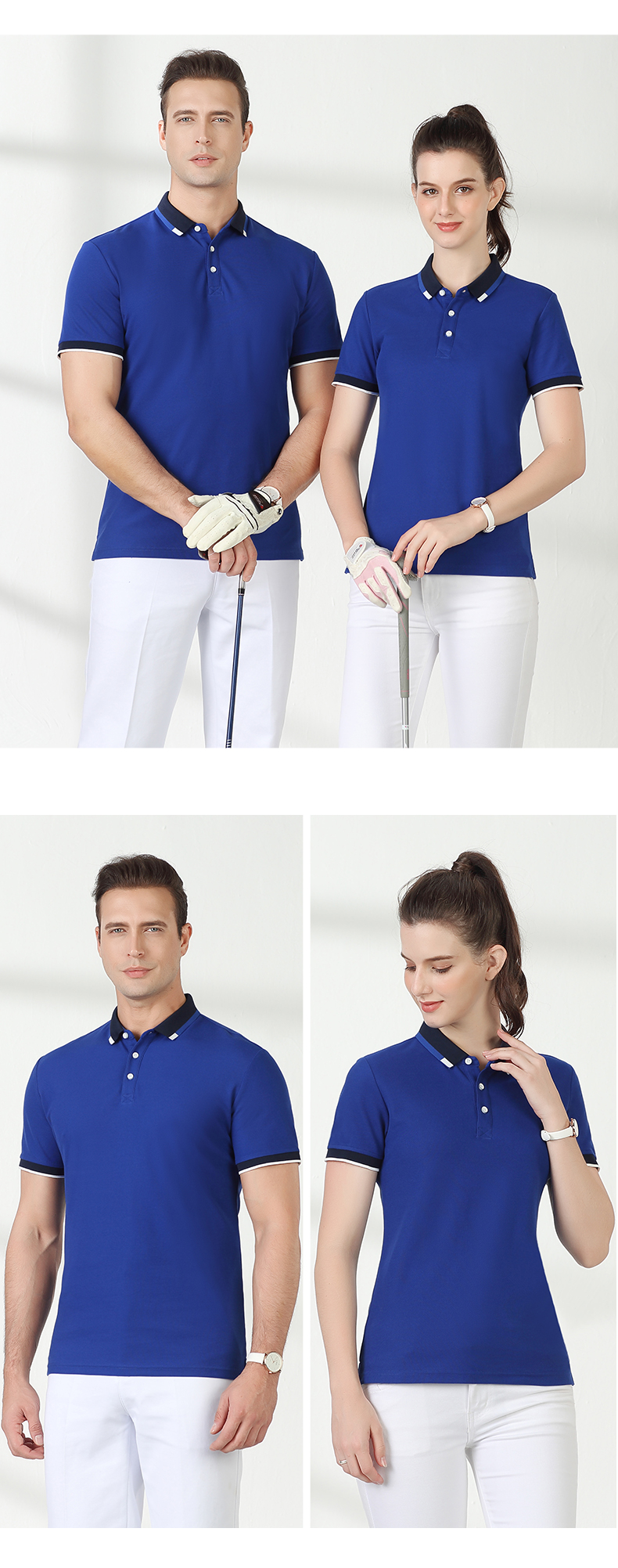 200g double pearl business collar lapel short-sleeved POLO shirt universal style L04-GD880