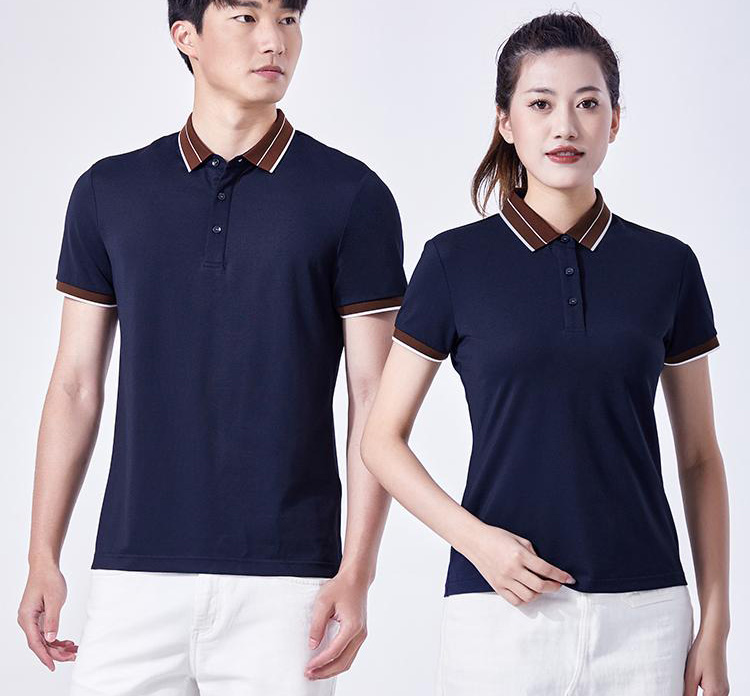 200g40 color collar silky elastic bead lapel short-sleeved POLO shirt universal GJ11-95680