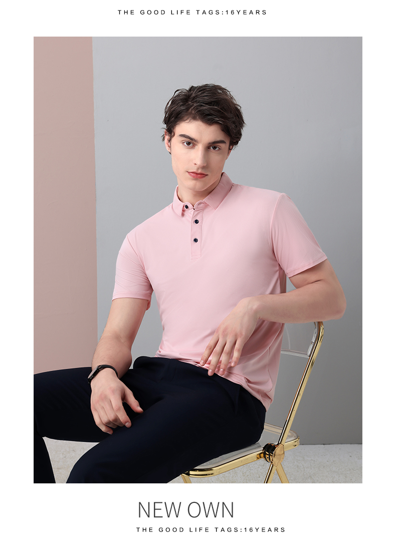 Quick-drying ice silk lapel short-sleeved POLO shirt GT3-2999