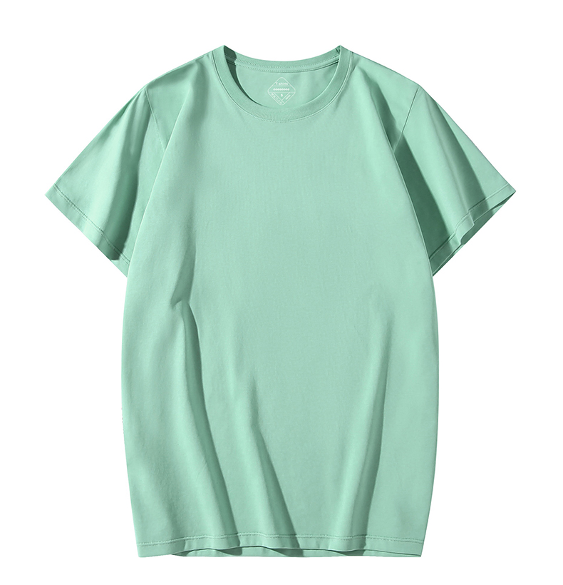 Ice silk solid color round neck short sleeve T-shirt YZ01-2900