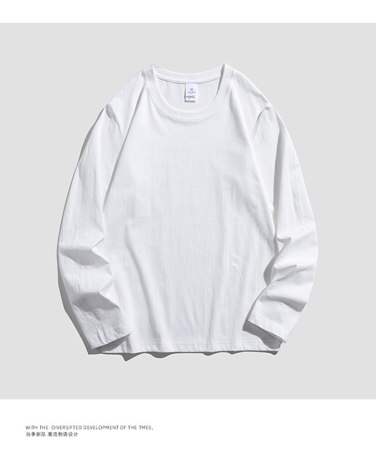 190g spring and autumn pure cotton bottom shirt round neck long sleeve KE3-003zx1213