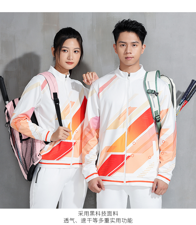 Training suit badminton suit stand collar zipper sports jacket GM2-6818 jacket