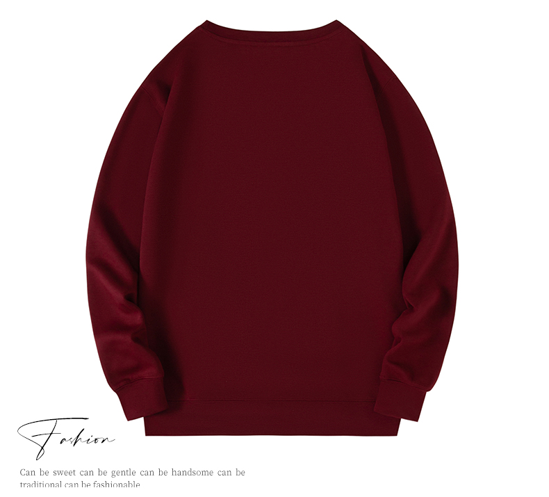 460g American style healthy cotton thin round neck pullover sweatshirt W01-701