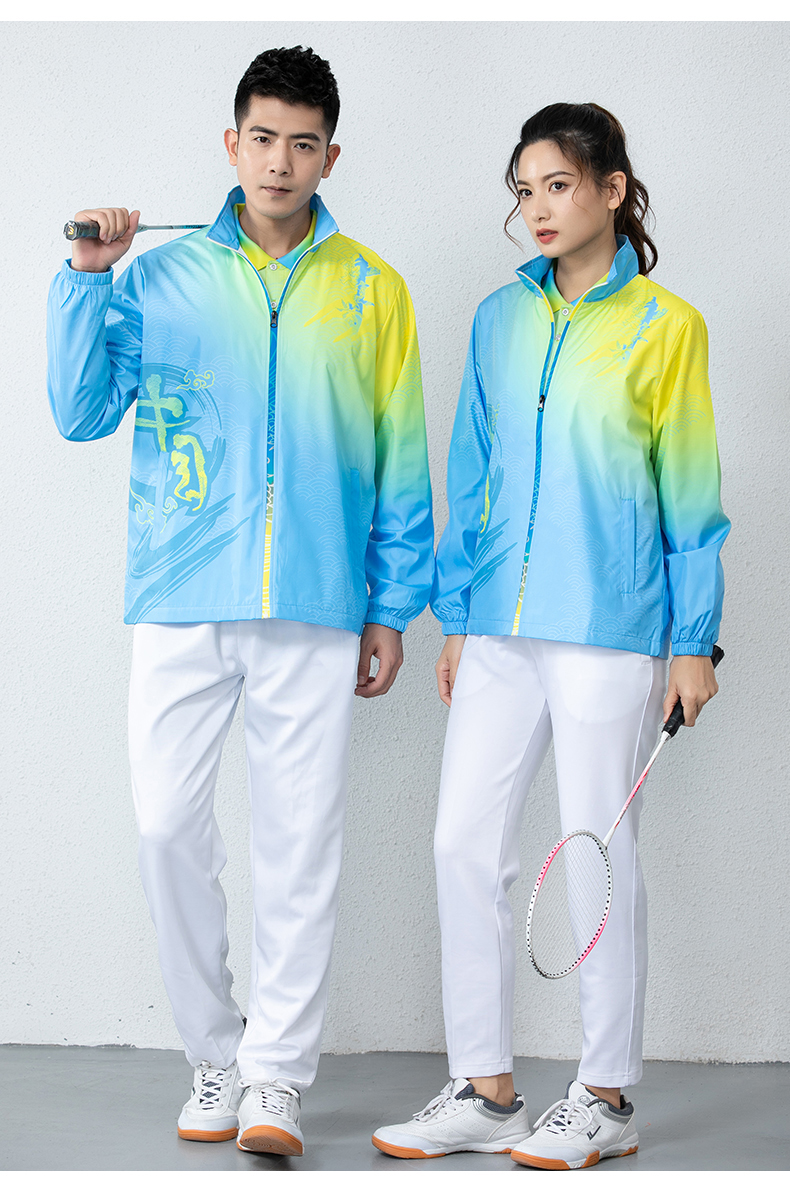 Badminton wear long sleeve sports jacket GM2-6813 women jacket