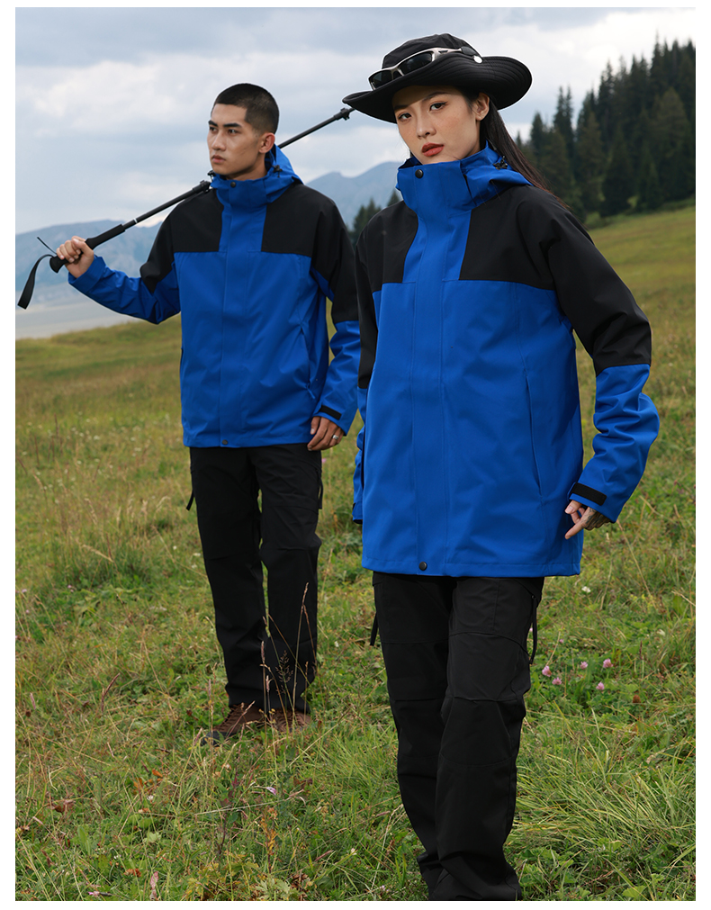 Outdoor men and women three-in-one detachable anti-shock jacket T03-HT24998