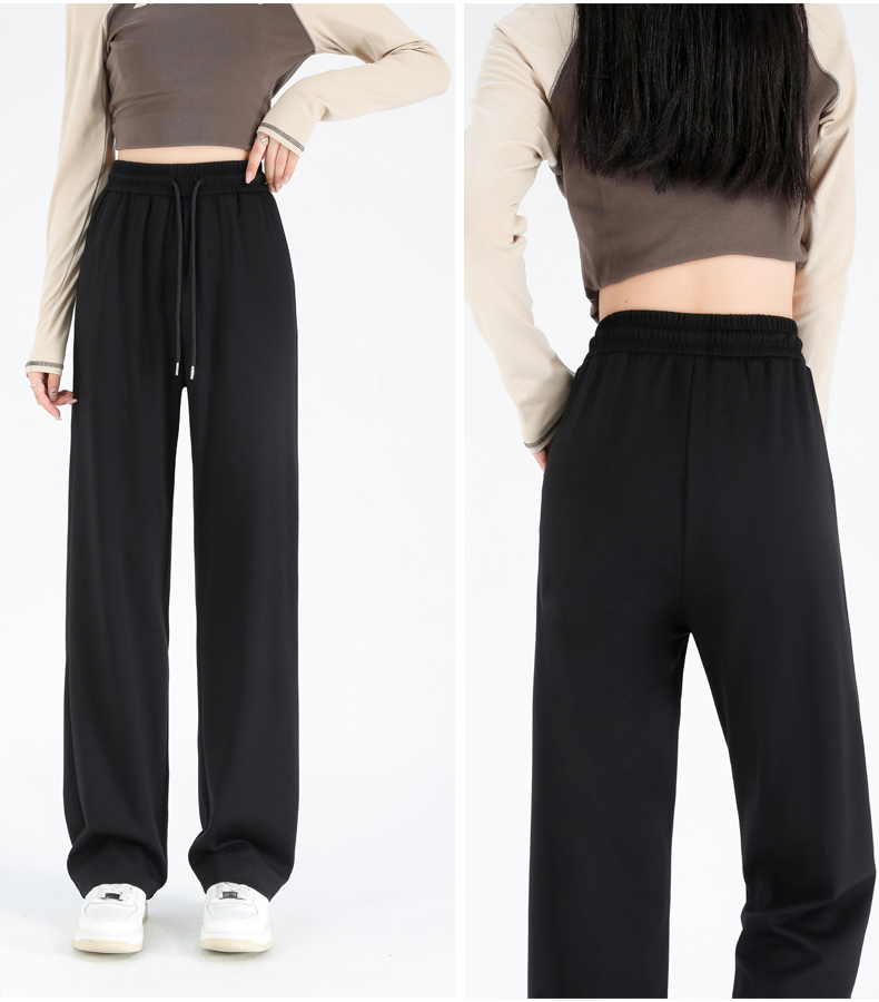 Spring and autumn high waist casual loose slim wide leg pants G32-1301