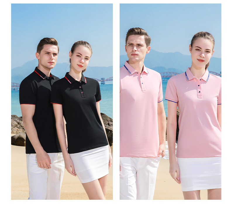 200g quick-refreshing silk casual outdoor lapel short-sleeved POLO shirt universal GJ22-169