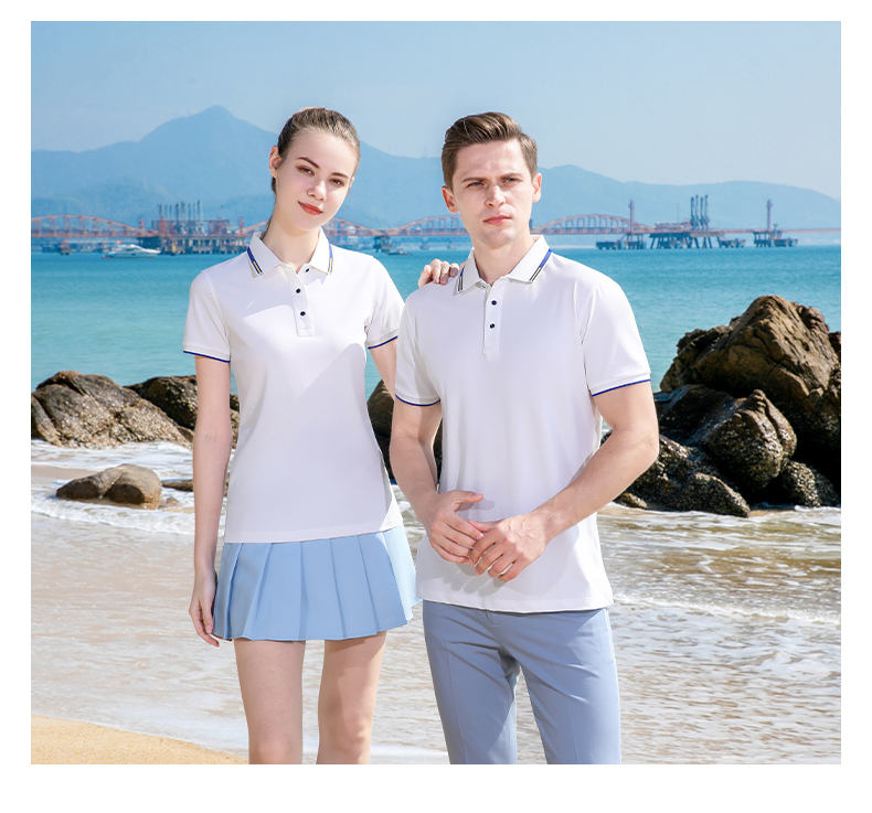 200g quick-refreshing silk casual outdoor lapel short-sleeved POLO shirt universal GJ22-169