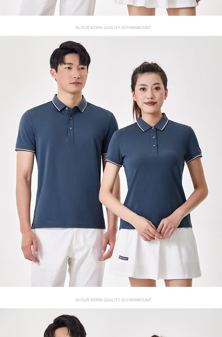 200g 40 silky elastic bead lapel short-sleeved POLO shirt universal GJ11-6770