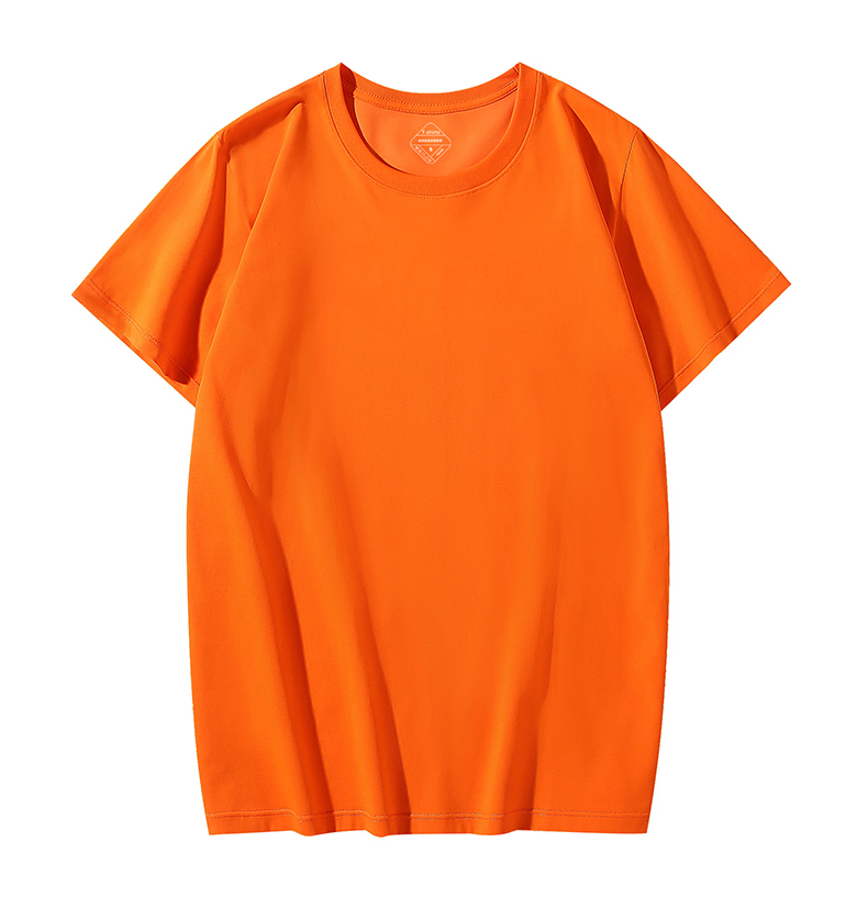 Ice silk solid color round neck short sleeve T-shirt YZ01-2900