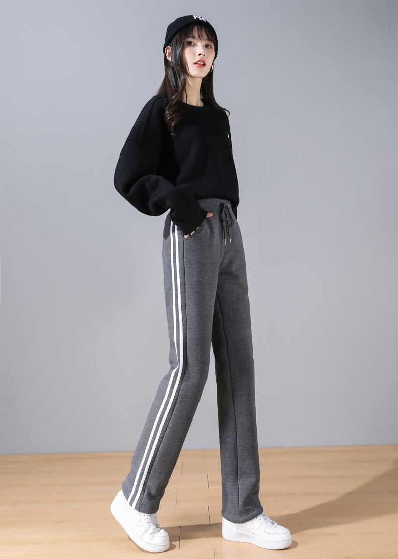 Solid color autumn and winter warm casual pants trousers for women G32-CR1180