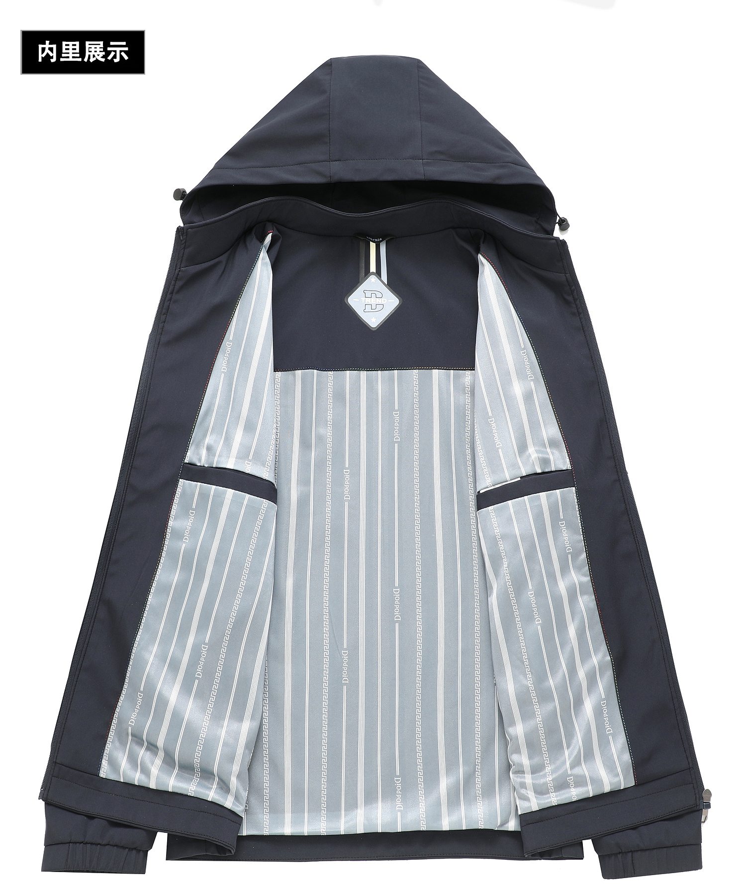 Outdoor windproof detachable hooded jacket KQ1-405