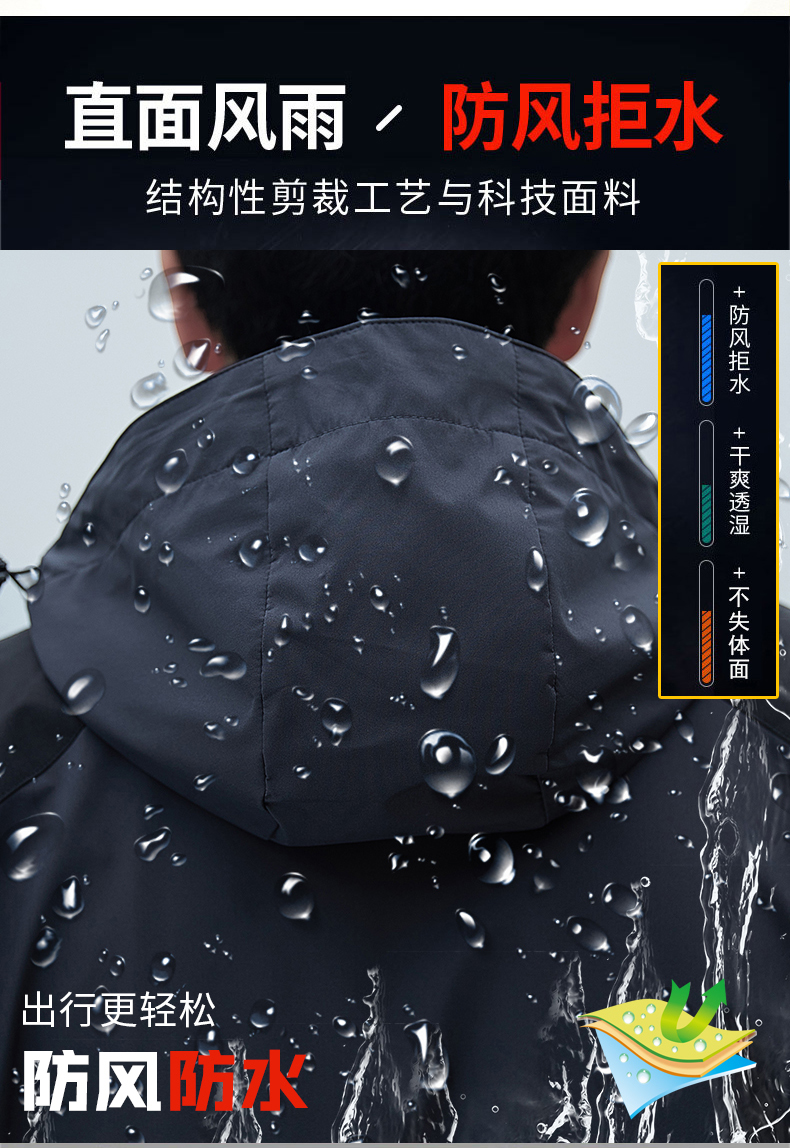 Outdoor windproof and waterproof jacket KR-2516