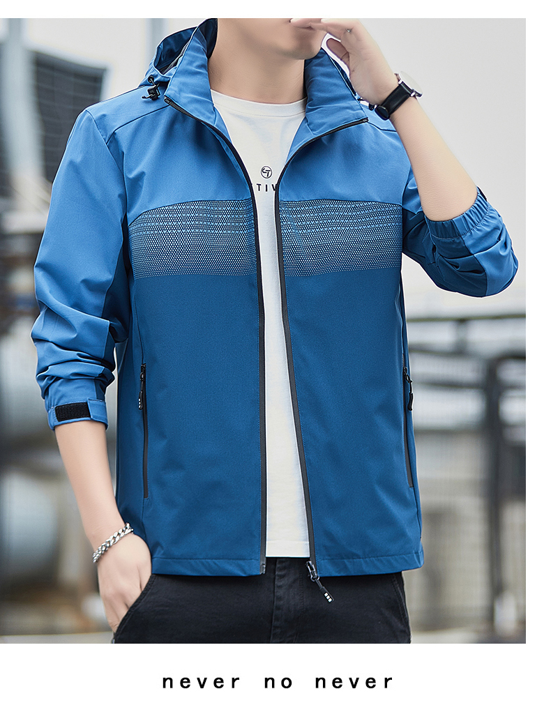 Outdoor windproof and waterproof jacket casual hooded jacket KR-2622