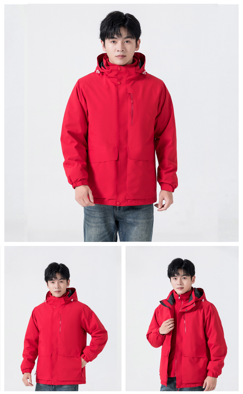 Couples 3-in-1 polar fleece jacket for men Z19-2208