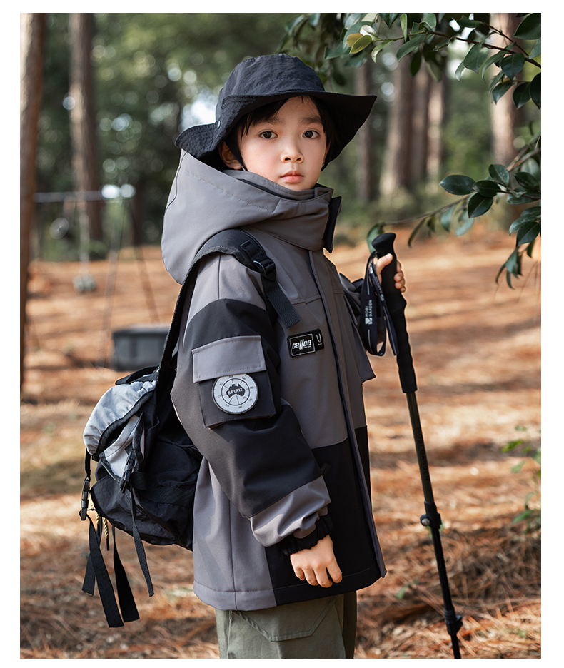 Outdoor down/fleece liner 3-in-1 jacket for kids 220-BD1655