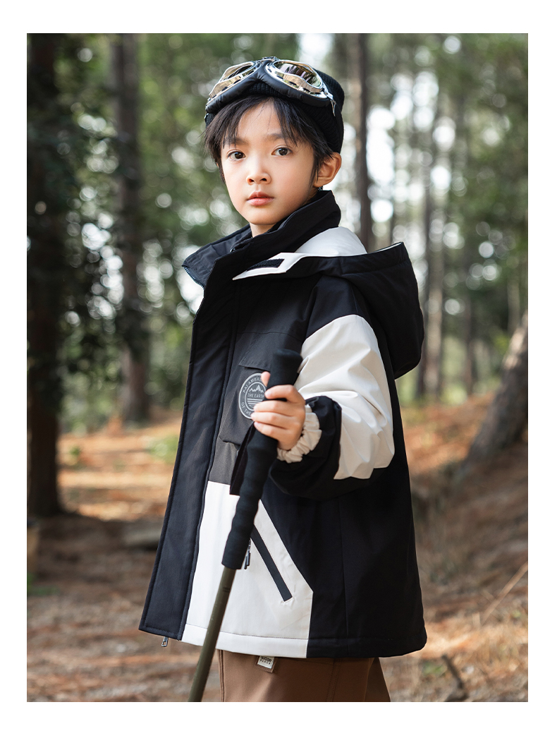 Outdoor down/fleece liner 3-in-1 jacket for kids 220-BD1655