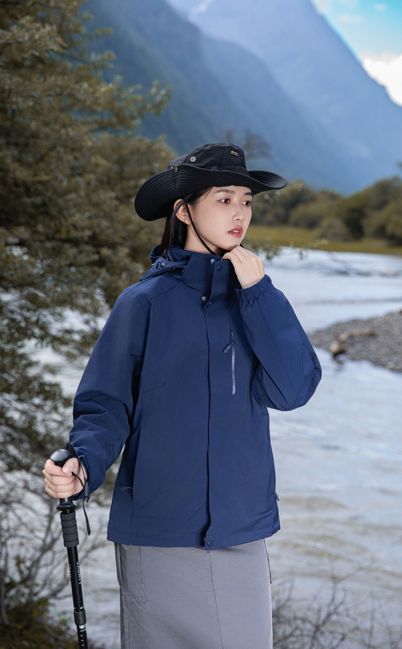 Outdoor warm fleece liner three-in-one jacket for men KG2-5520