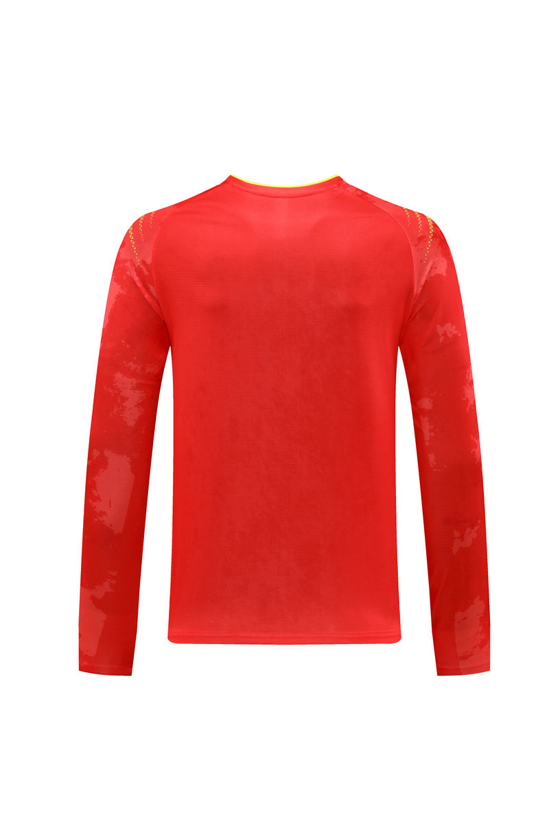 V-neck long-sleeved T-shirt sports training suit GB4-2127