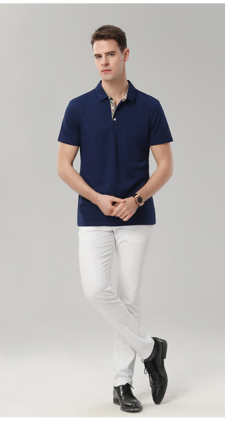 190g40 lapel short-sleeved POLO shirt men GT1-1868 men