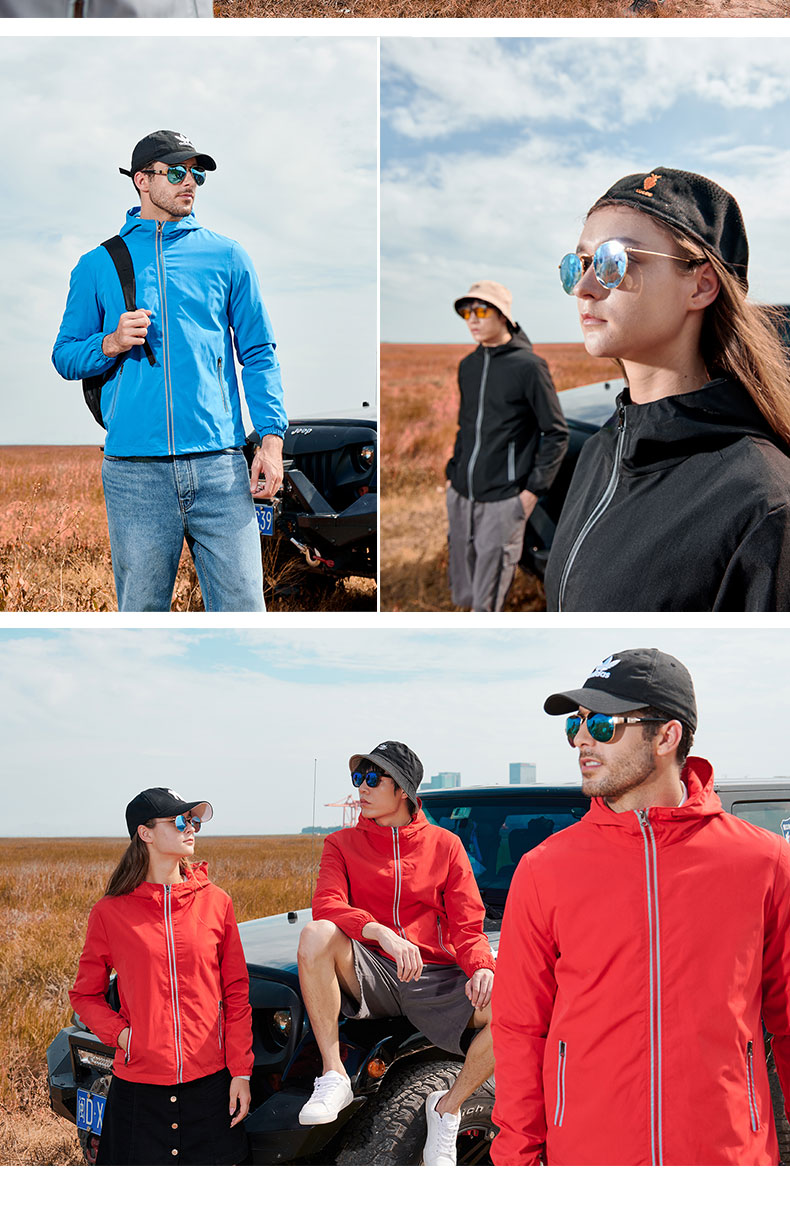 Reflective waterproof windbreaker 223-ZD20F