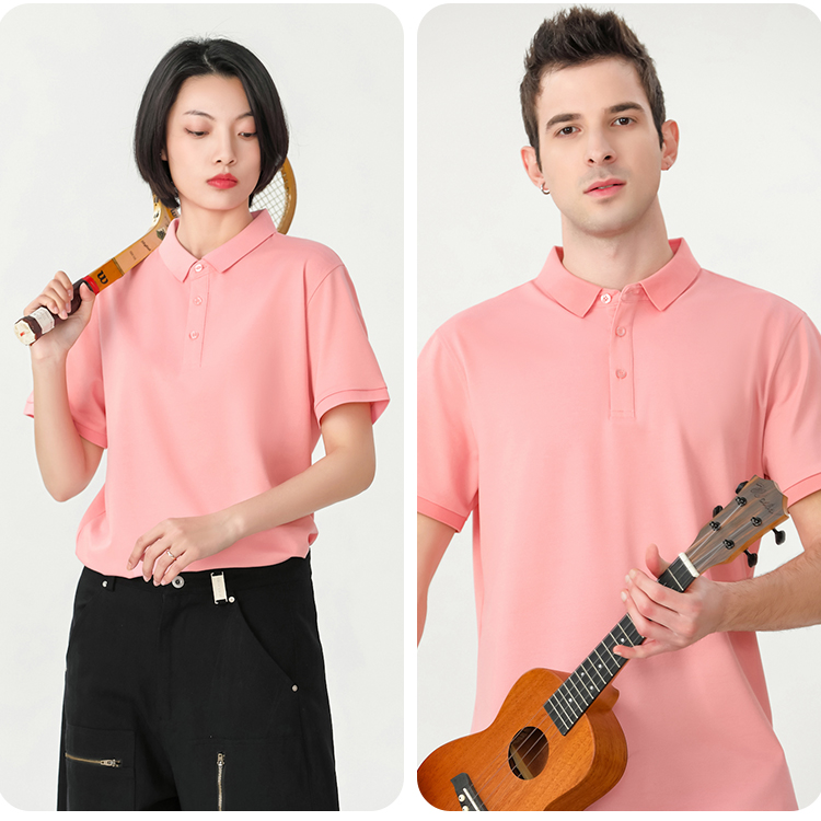 Combed cotton lapel short-sleeved POLO shirt universal GJ28-99801