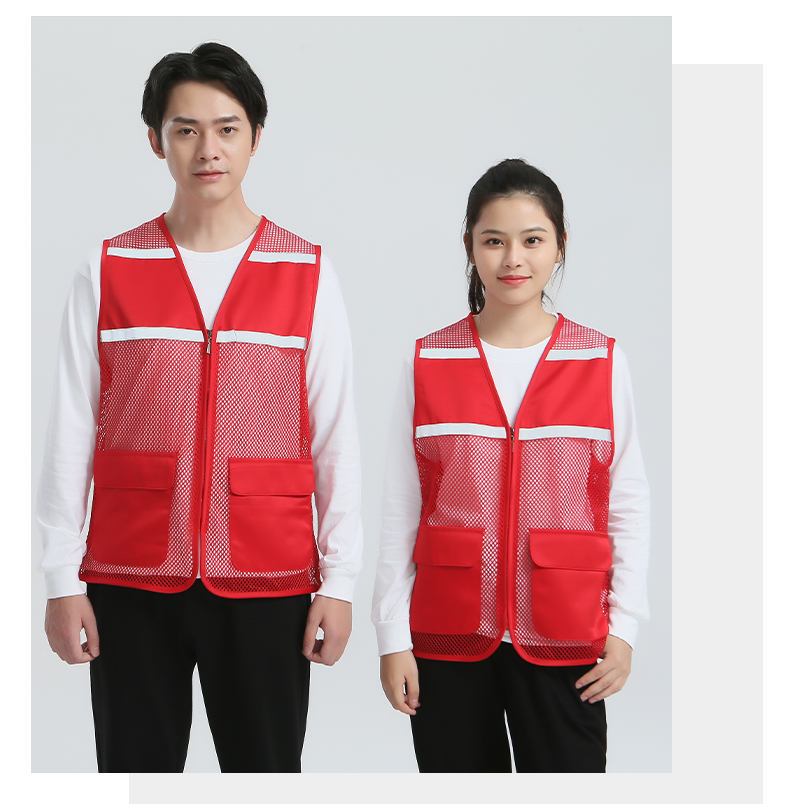 High density twill mesh reflective vest E01-S9008