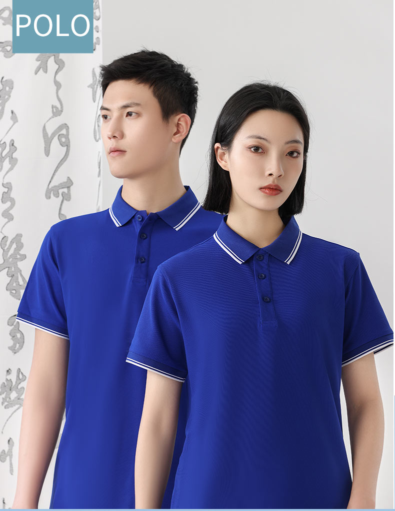 215g small collar lapel short sleeve POLO shirt YZ01-2302