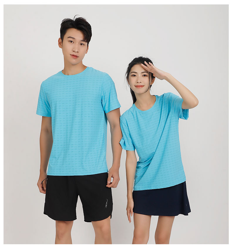 Solid color casual round neck short sleeve T-shirt GJ25-F3001