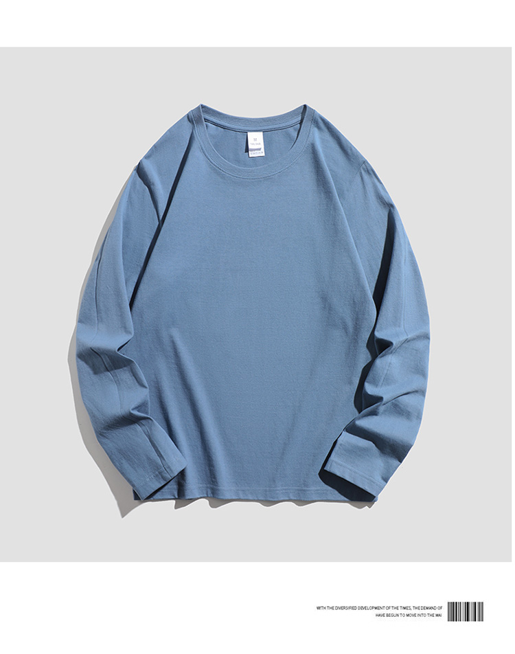 190g spring and autumn pure cotton bottom shirt round neck long sleeve KE3-003zx1213