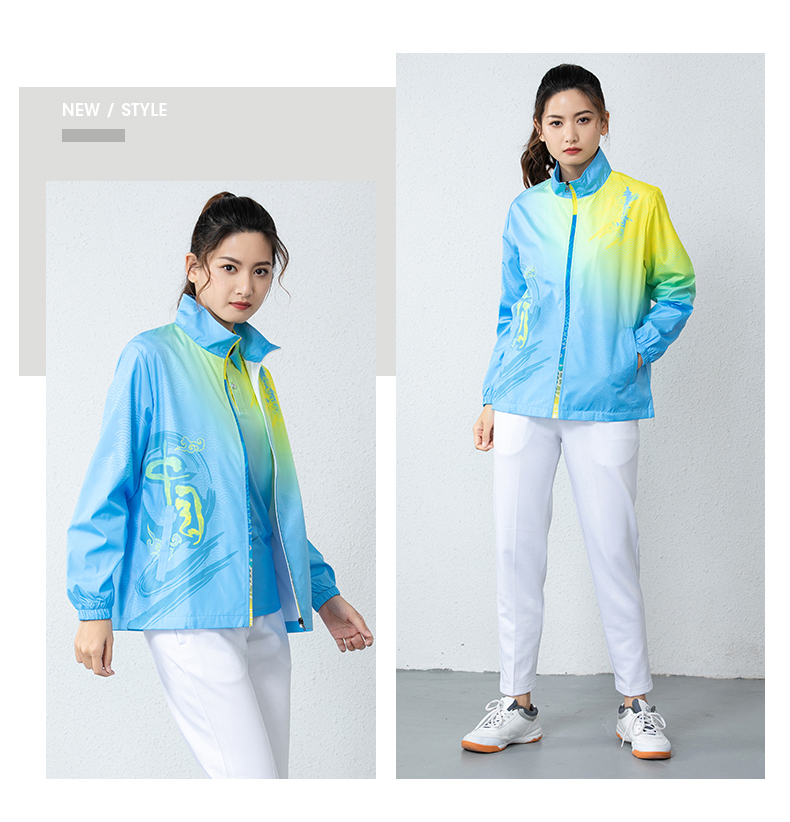 Badminton wear long sleeve sports jacket GM2-6813 women jacket