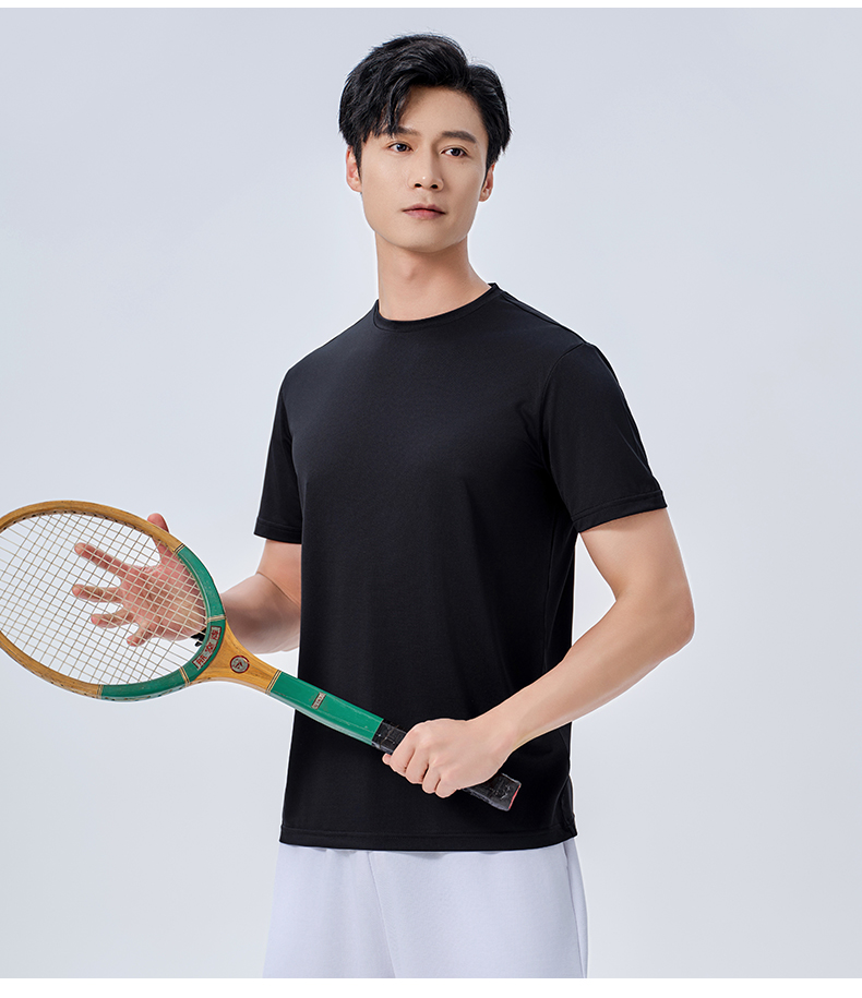 180g Zhengyang series sunscreen ice silk round neck short sleeves W07-586