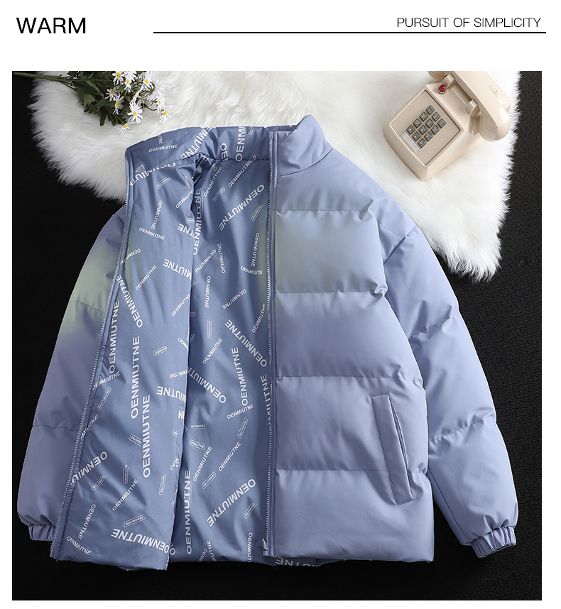 Double-sided casual sports warm cotton coat KX1-328