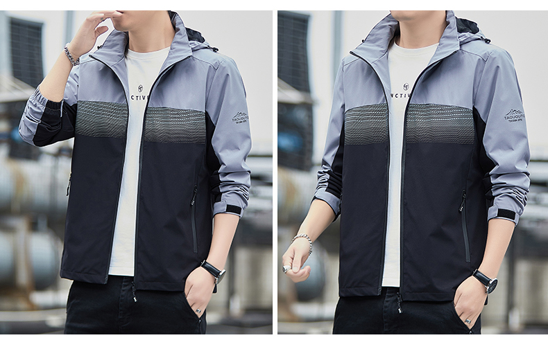 Outdoor windproof and waterproof jacket casual hooded jacket KR-2622