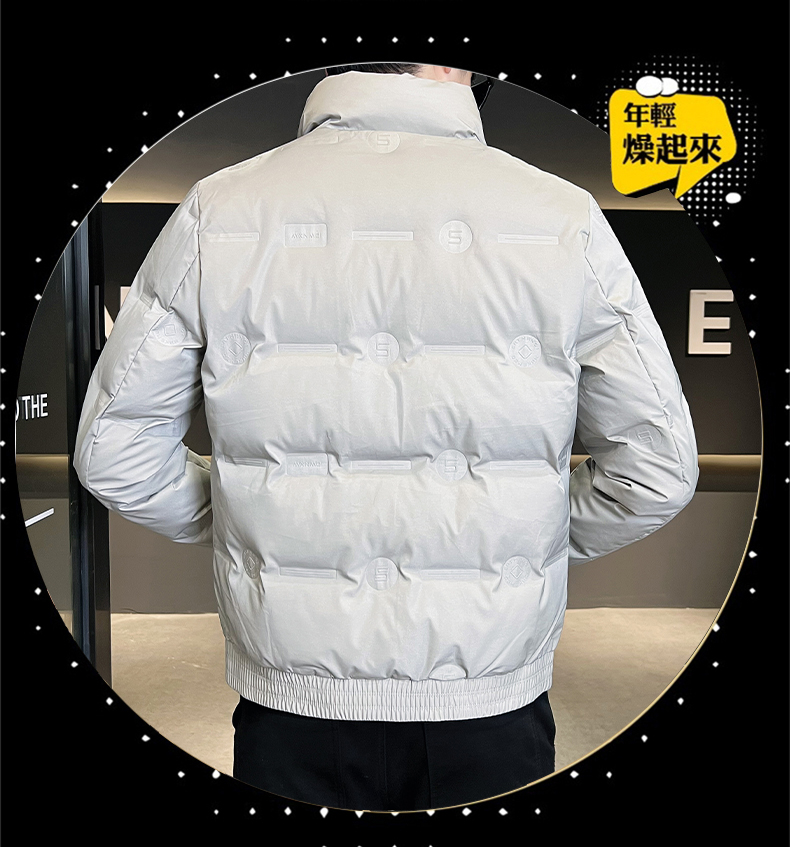 Solid color warm down jacket KN2-YR2292