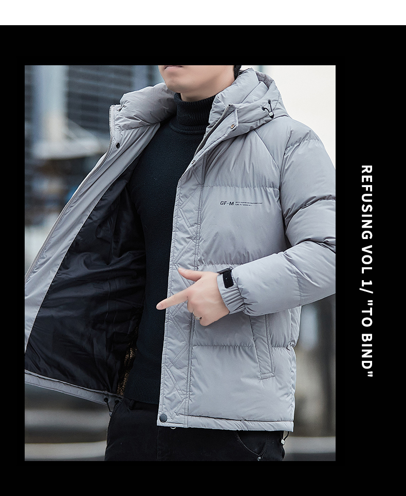 Graphene warm hooded cotton jacket KR-2783