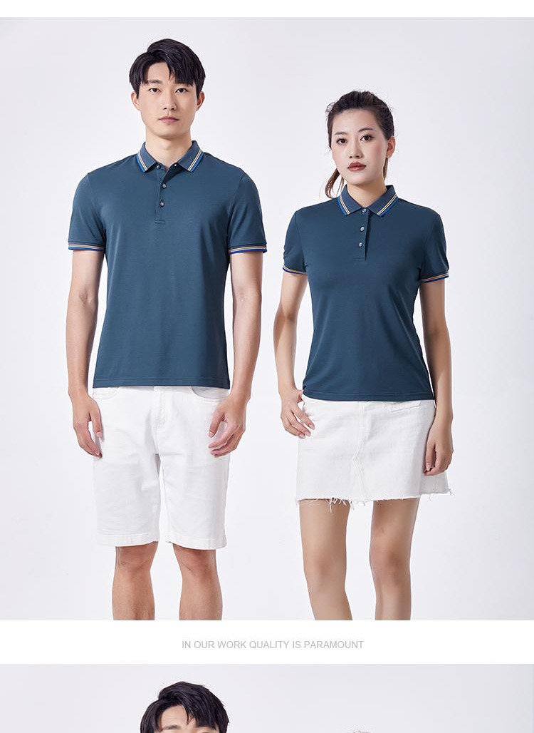 200g 40 silky elastic bead lapel short-sleeved POLO shirt universal GJ11-95630