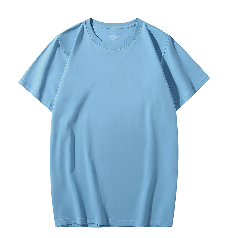 Ice silk solid color round neck short sleeve T-shirt YZ01-2900