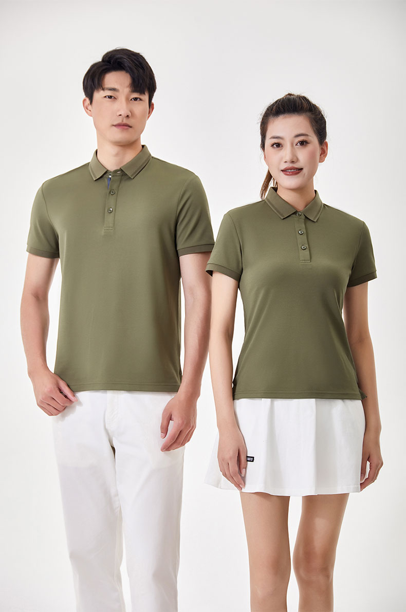 200g 40 silky elastic bead lapel short-sleeved POLO shirt universal S02-5690