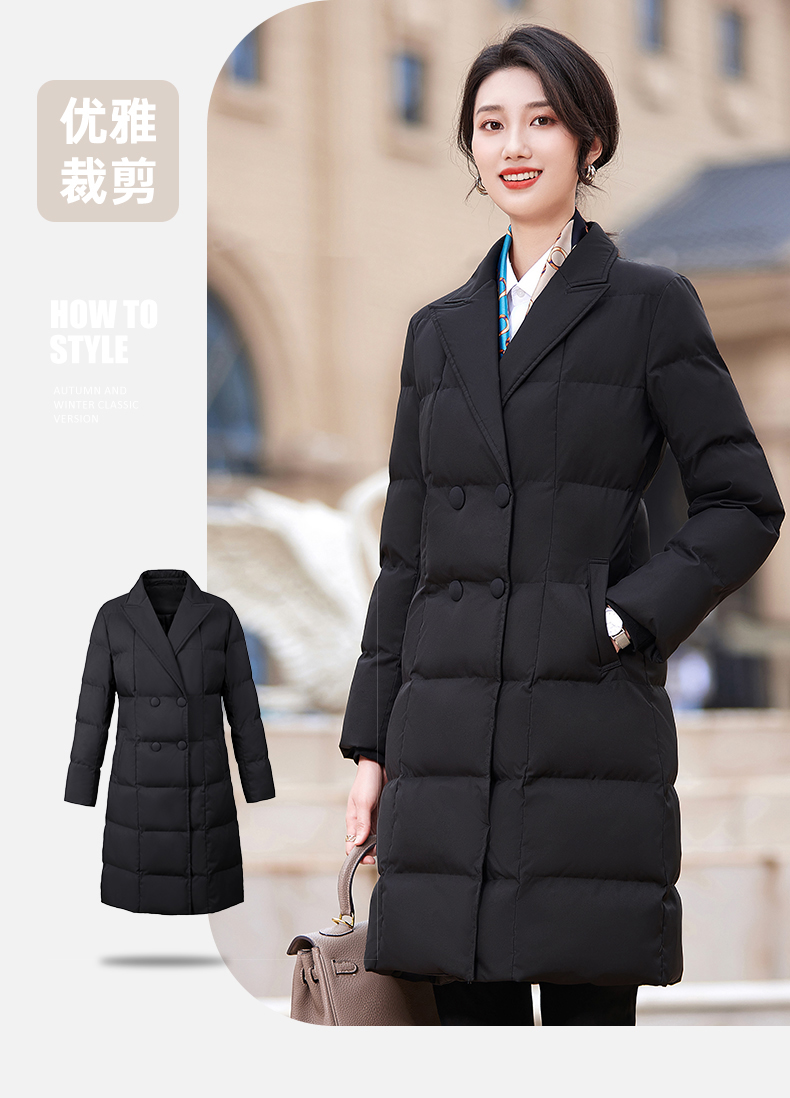 Autumn and winter down cotton warm cotton coat mid-length women model DY7-2319 women model