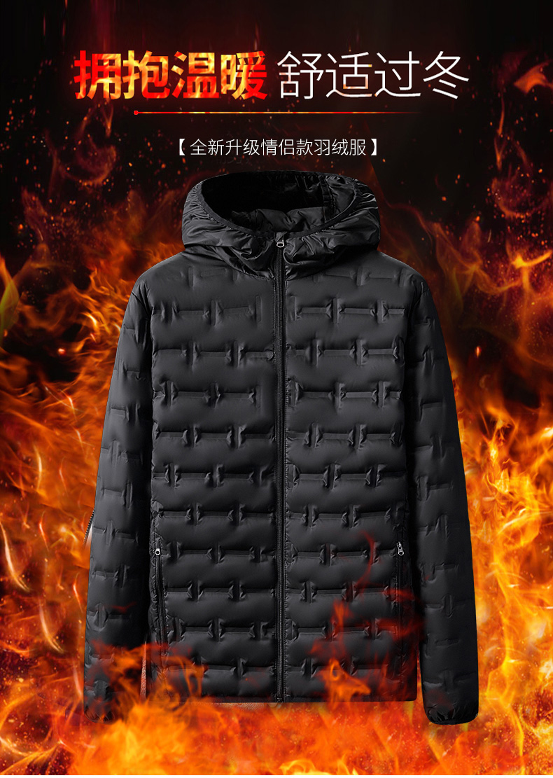 Outdoor windproof warm hooded down jacket KW1-21015