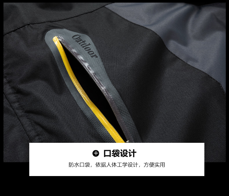 Multifunctional windproof, waterproof and warm jacket KF3-828