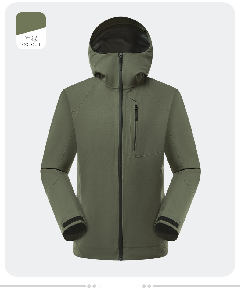 Full heat and wind three-proof single-layer jacket KL3-2512