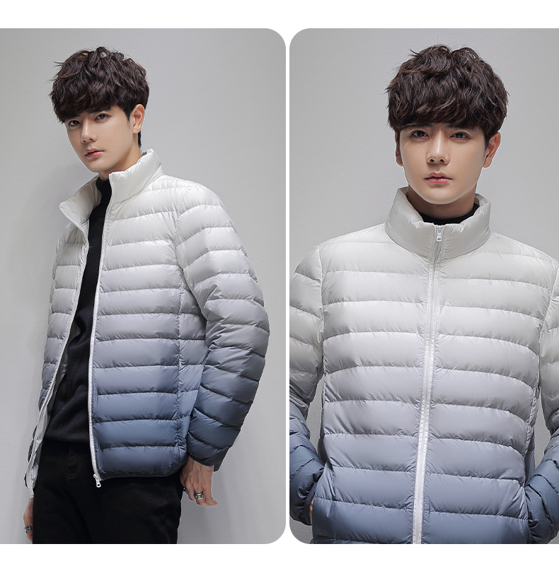 Personalized gradient stand collar down jacket KN2-82206