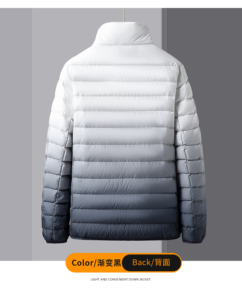 Personalized gradient stand collar down jacket KN2-82206