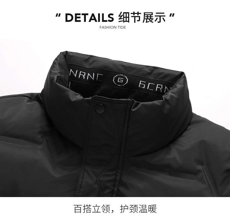 New style stand collar solid color down jacket KN2-D22