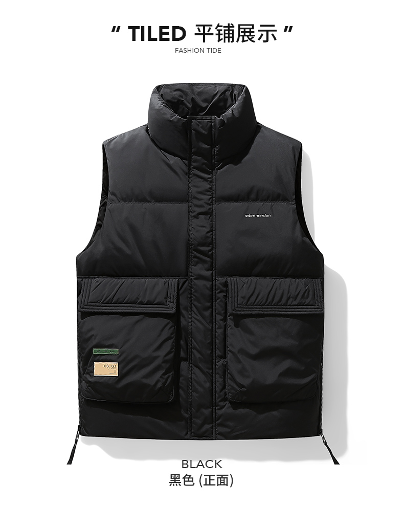 New style stand collar down vest KN2-M096